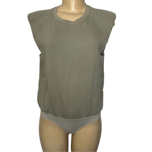 JONATHAN SIMKHAI STANDARD Channing Bodysuit in Eucalyptus Size small - Picture 4 of 12
